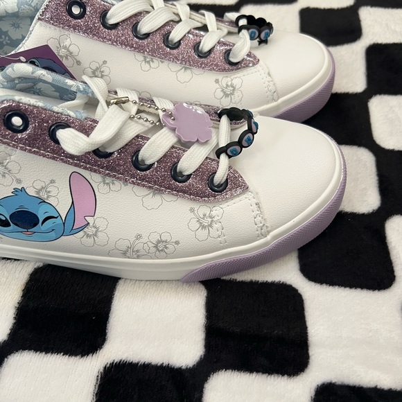 Disney Women's Sneakers - White and Purple - Picture 8 of 12